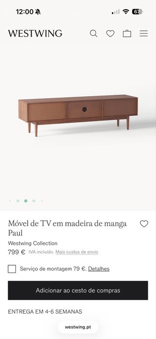 Movel tv westwing