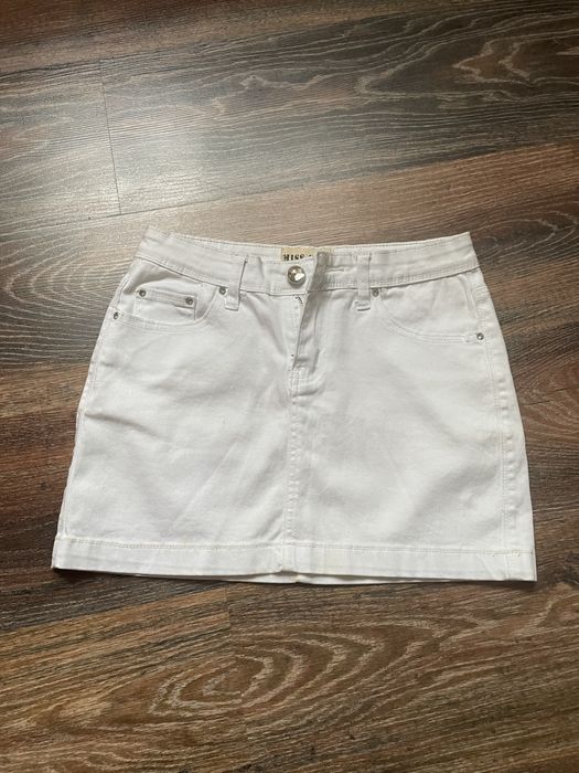 Джинсова міні спідниця