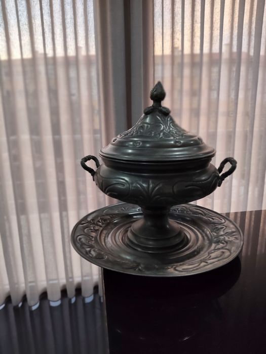 Vintage decor - Campânula/Compoteira recuperada