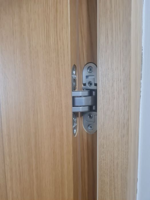 Drzwi drewniane bezprzylgowe lewe P4T // otwór 102 x 208