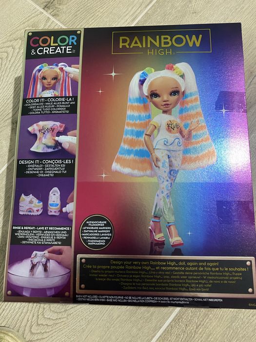 Mga Rainbow High Color Create Lalka Kolorowanie