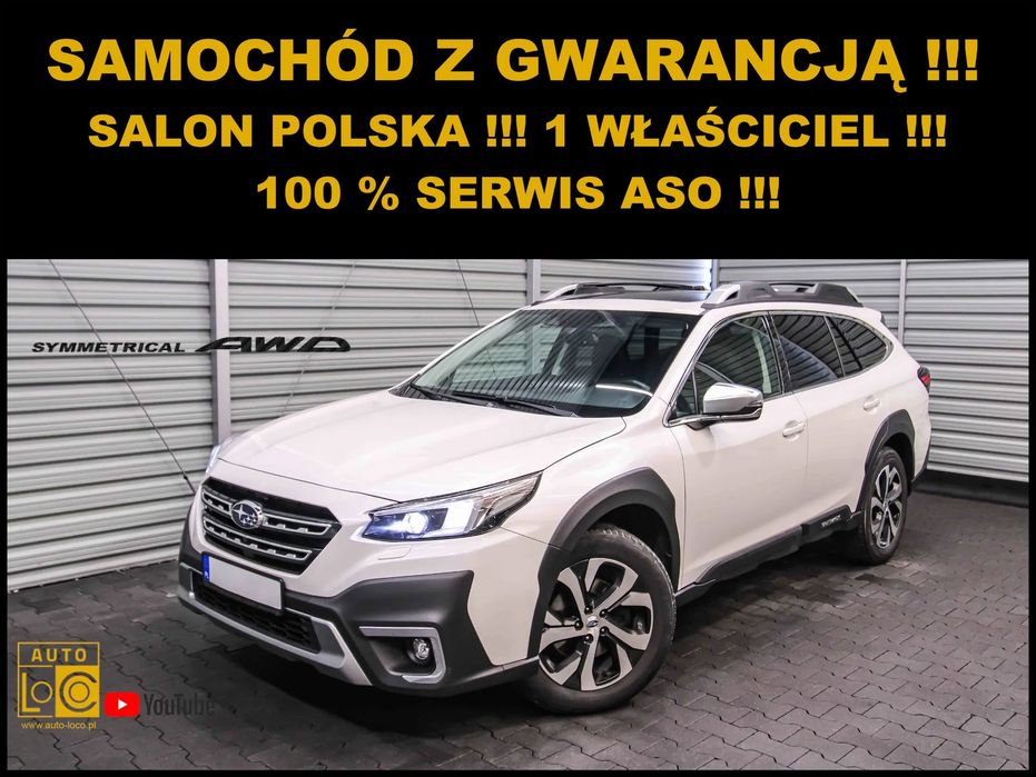 Subaru Outback Salon POLSKA + 1 Właściciel + 100% Serwis SUBARU + AUTOMAT 4x4 !!!