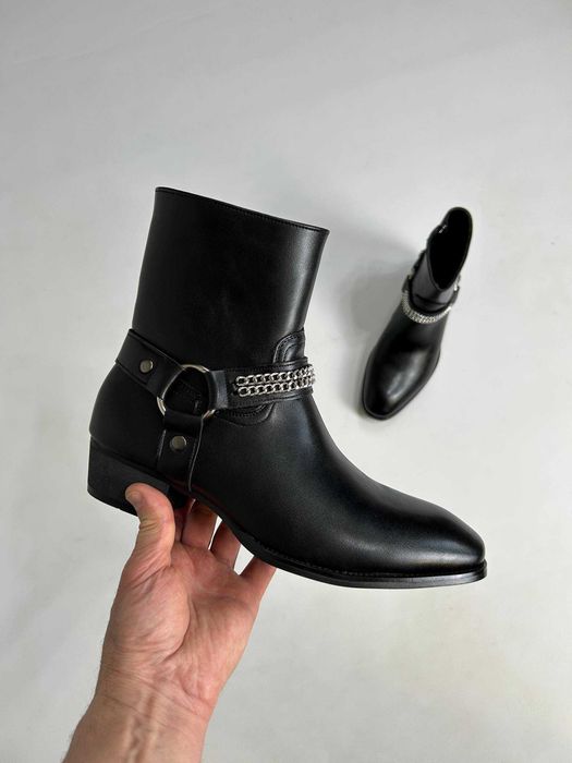 Черевики indie sleeze казаки hedi boy archive boots black архив чорні