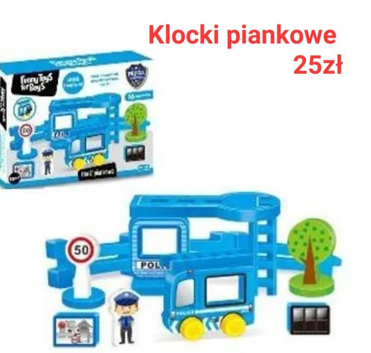 Klocki piankowe Policja