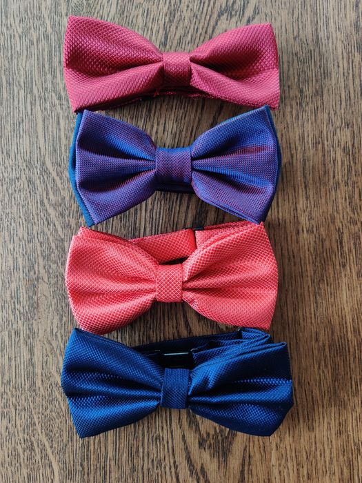 Muszki granatowe i bordowe zestaw Lambert