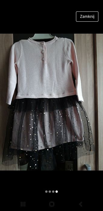 Sukienka i sweterek zestaw coccodrillo 86/92cm