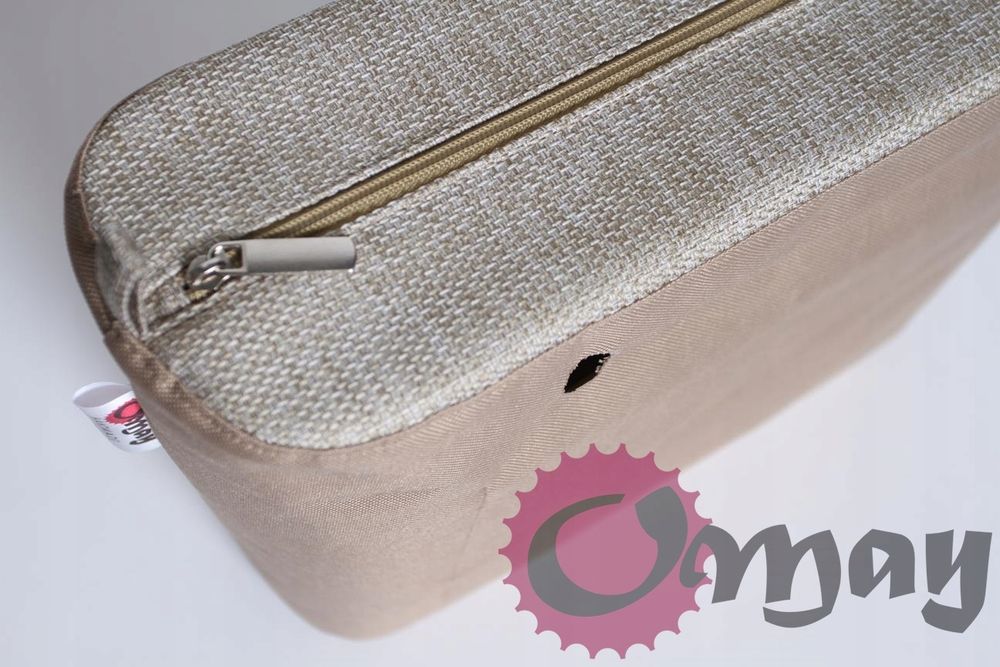 organizer OBAG STANDARD +OPASKA struktura beżowa 2 kieszenie OMAY