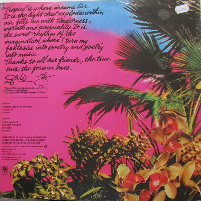 Gato Barbieri - - - - - Trópico - - - - - LP