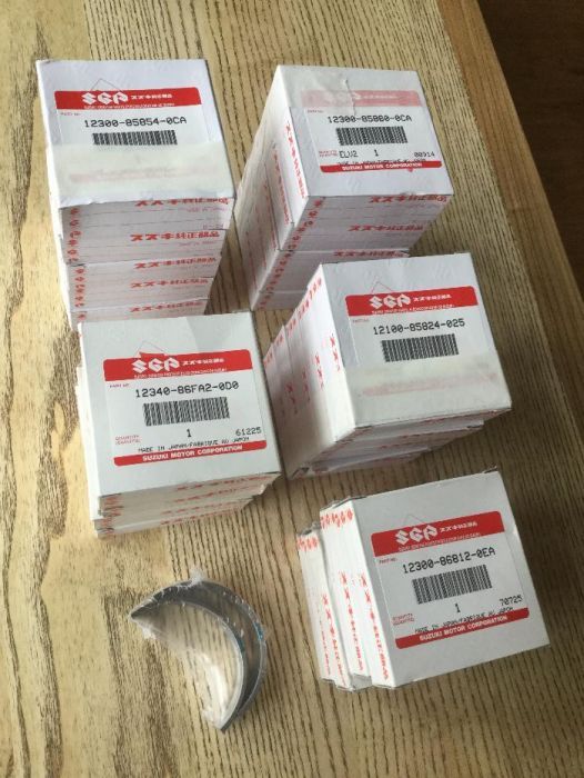 Вкладыши коренные Сузуки 0,25 J20A H20A H27A H25A Suzuki orig за шейку