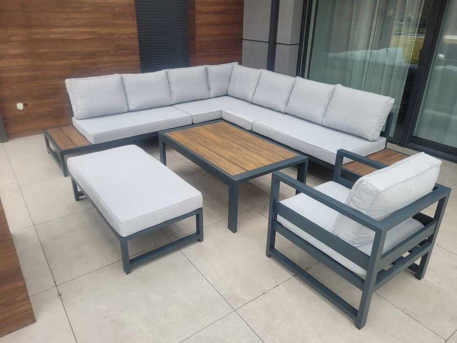 Producent Meble tarasowe ALUMINIOWE narożnik na taras 100% Polski + gratis wysyłka