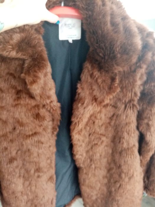 Płaszcz futerko ZARA