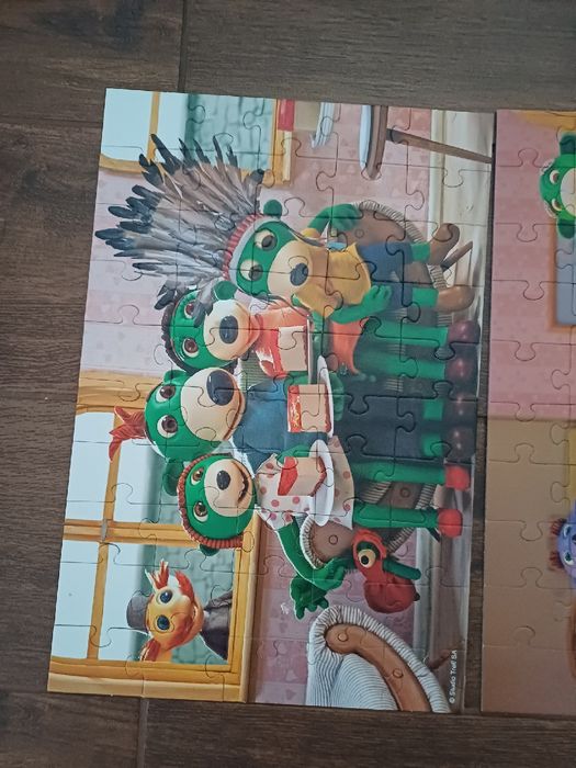 Puzzle Trefl 2w1 2x50 elementów Rodzinna Treflików