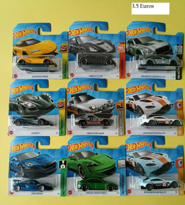 Hot Wheels Main Line novos em cartela