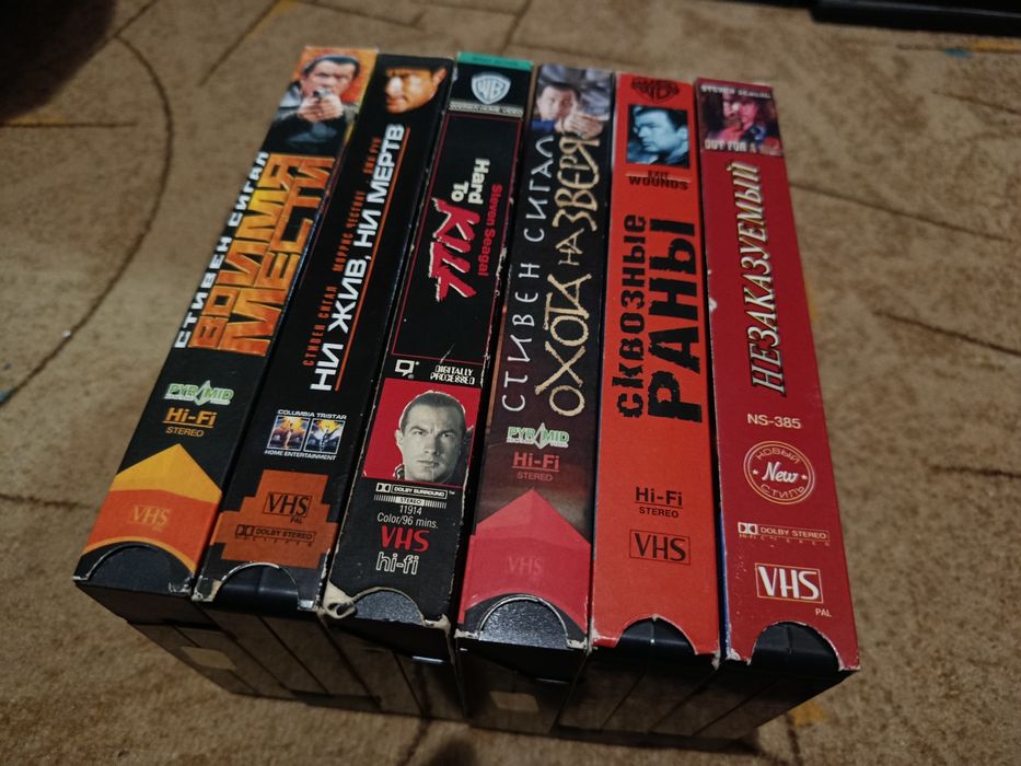Видеокассеты vhs Стивен Сигал фильмы кино вхс кассеты