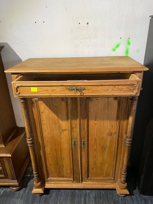 Komoda/kredens lite drewno, 2 drzwi + szuflada, styl rustykalny DOWÓZ