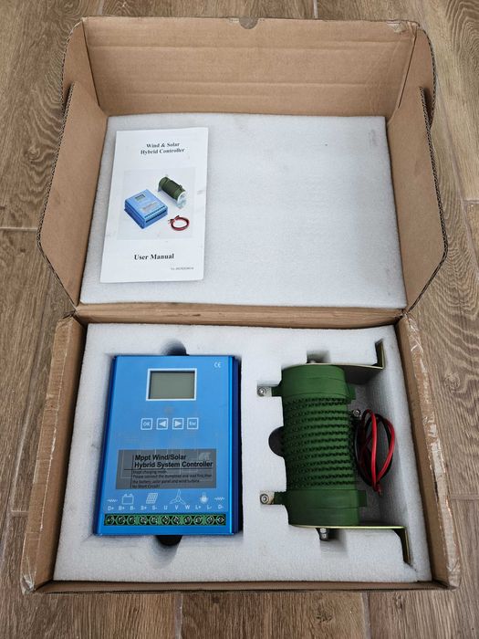 Sterownik regulator ładowania turbiny wiatrowej i paneli 2kW 24V 48V