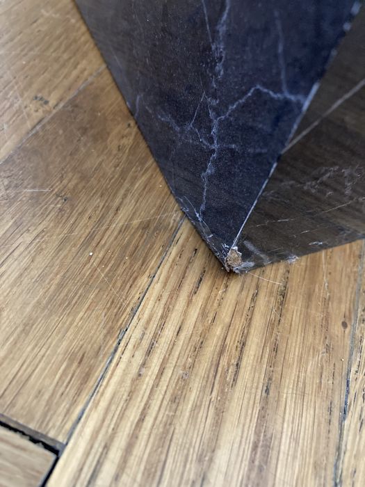 Stolik kawowy - podstawa - czarny marmur 45x45x50 !