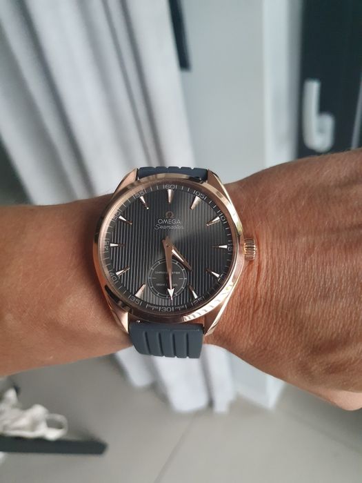 Złota Omega xxl 49.2mm seamaster 18k komplet