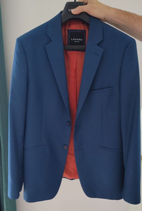 Niebieski garnitur męski Lavard