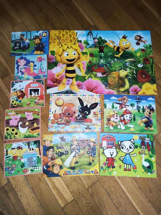 Puzzle 3+ kilka zestawów