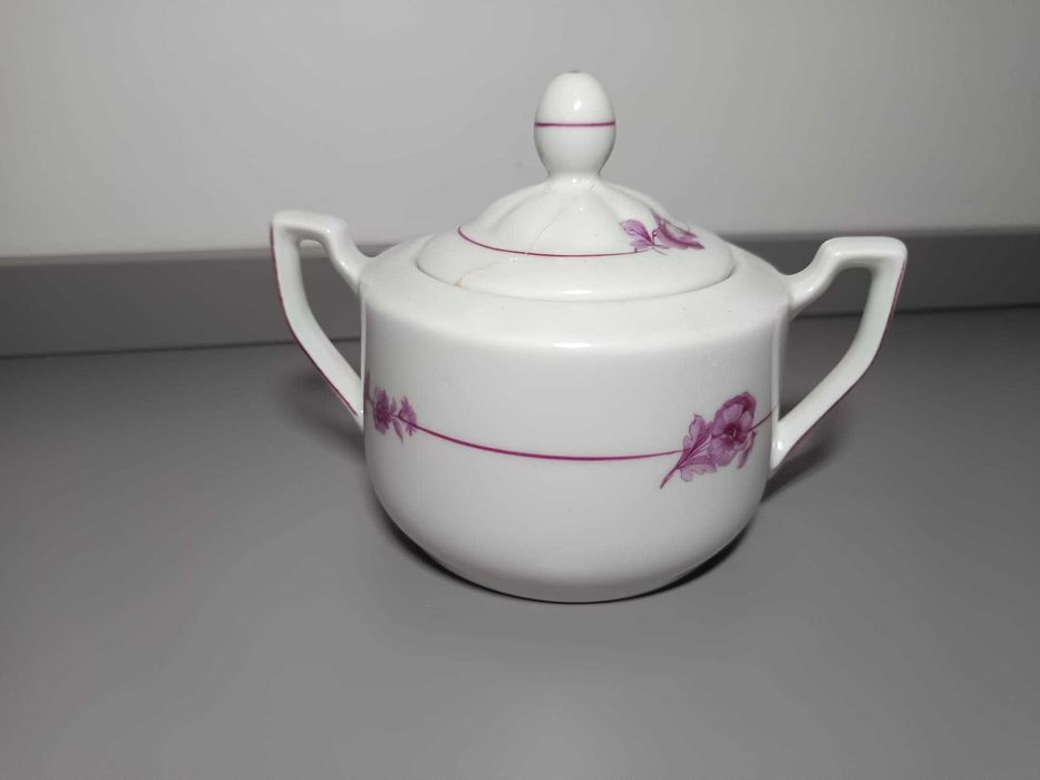 Conjunto de Bule e Açucareiro Vista Alegre – Rosa Clássico Floral
