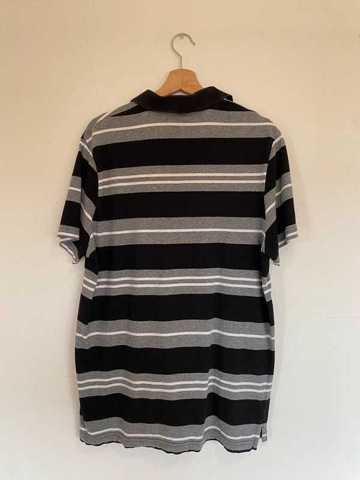 Polo Puma preto e cinzento (XL)