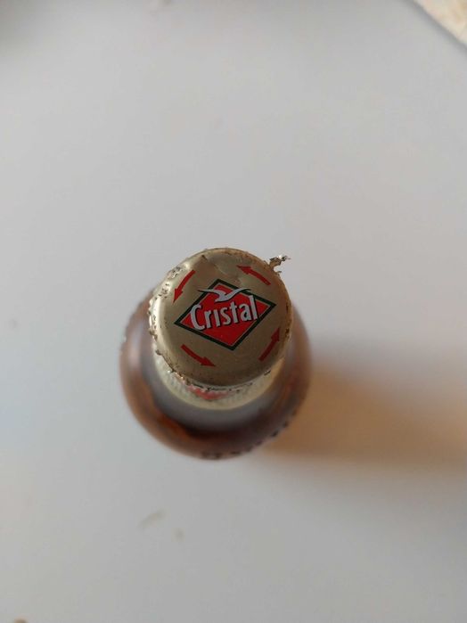 Garrafa de vidro antiga Cerveja Cristal