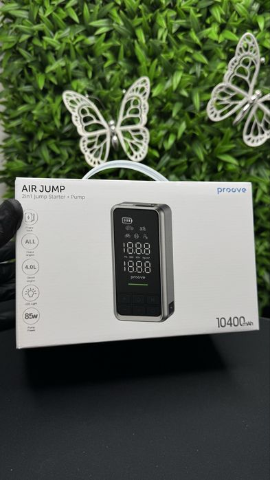 Пусковий пристрій з компресором Пруве Proove 10400 mAh з гарантією