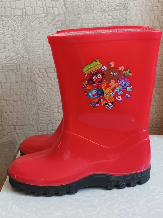 Гумові чоботи для дівчинки, 10 розмір, устілка 17,5см.