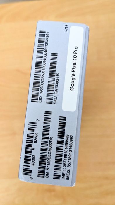 Смартфон Google Pixel 10 Pro 5G. 16/128GB. Moonstone