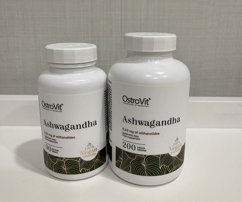 Ашваганда OstroVit Ashwagandha  375мг 90 и 200т, KSM-66 120капс