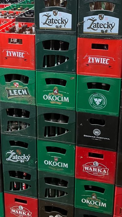 Skup butelek po piwie polskich i czeskich