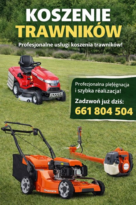 Koszenie trawników trawy pielęgnacja