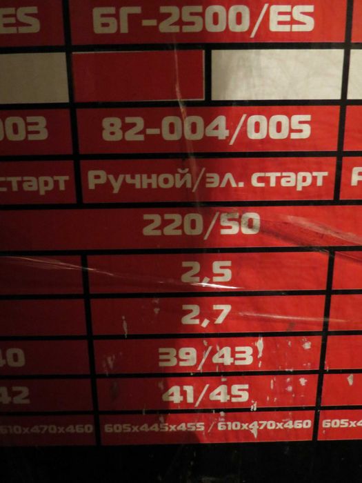Генератор бензиновий БРИГАДИР