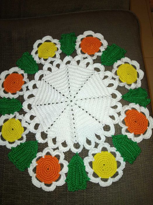 Lindissimo conjunto colorido de panos em crochet