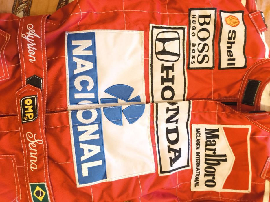 Kart fato de kart McLaren Honda Ayrton Senna sparco Boss OMP