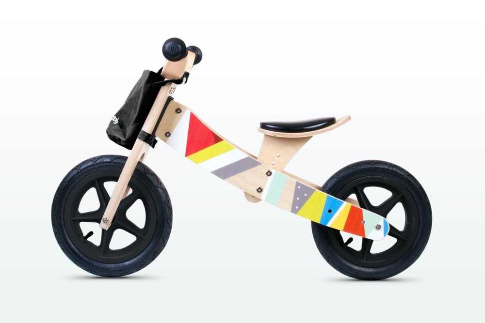 Rowerki biegowe TWIST 2w1 zabawki rower drewniany trójkołowy
