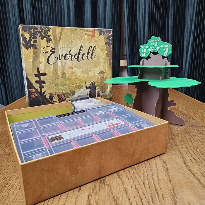 Everdell + drzewo plastikowe + organizer