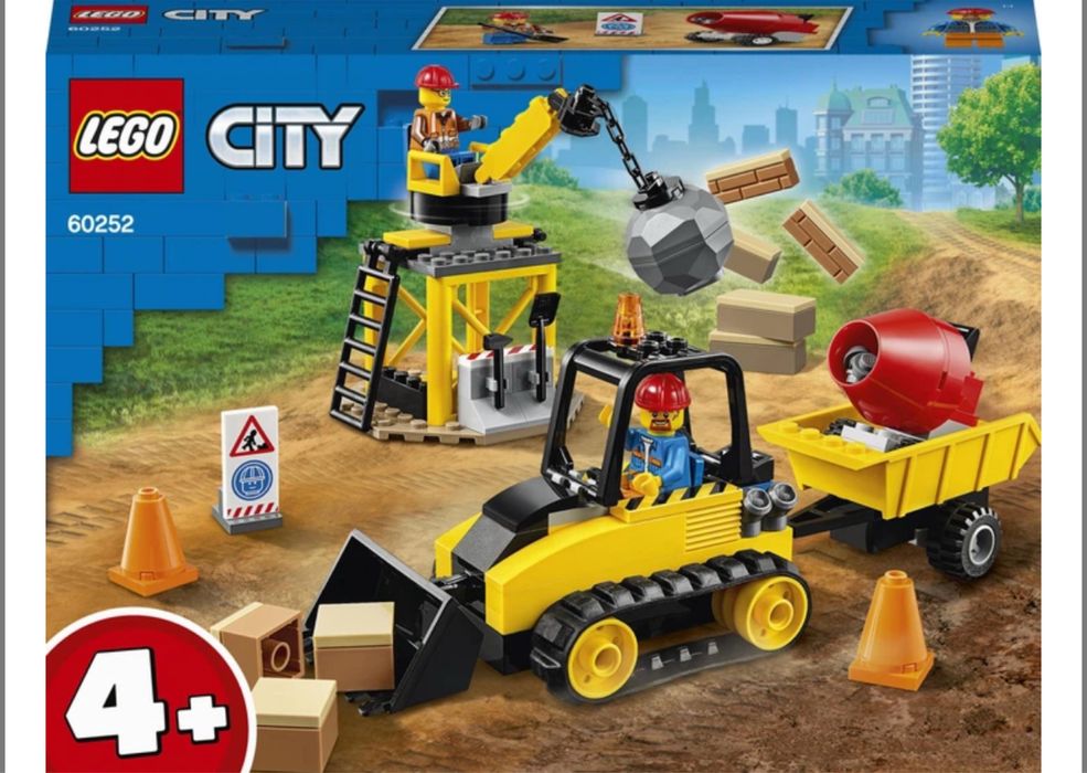 LEGO City Great Vehicles Будівельний бульдозер (60252)