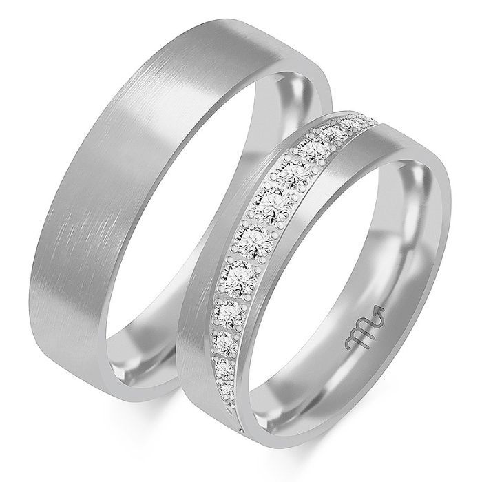 Nataliebizu Złote Obrączki Ślubne z Diamentami