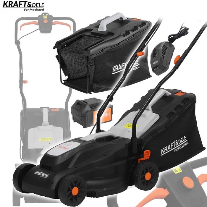 KRAFT&DELE Kosiarka Akumulatorowa Elektryczna 21v 4ah Kosz 32l KD5550