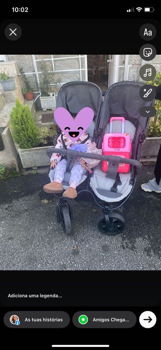 Carrinho gémeos hauck