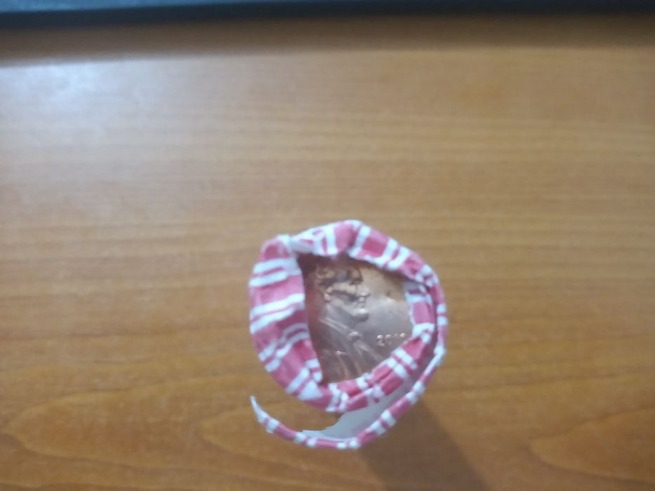 Rolo de 50 moedas de 1 penny de 2010