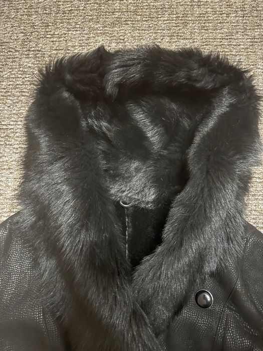 Натуральна  дублянка -овчина + хутряний комір на 44-46