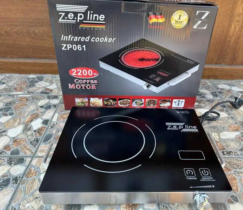 НЕМЕЦКАЯ Электроплита инфракрасная переносная Zepline ZP-061 2200w
