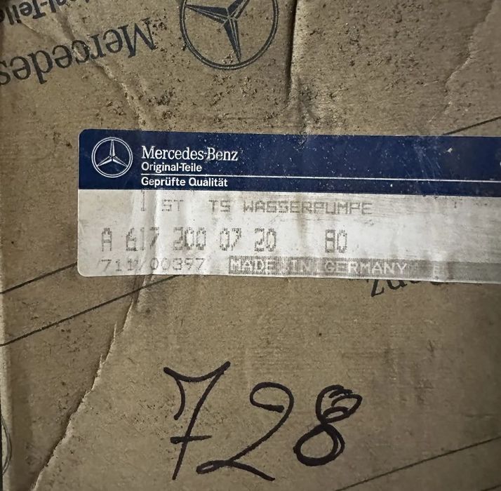 pompa wody mercedes om 616 617 a6172000720