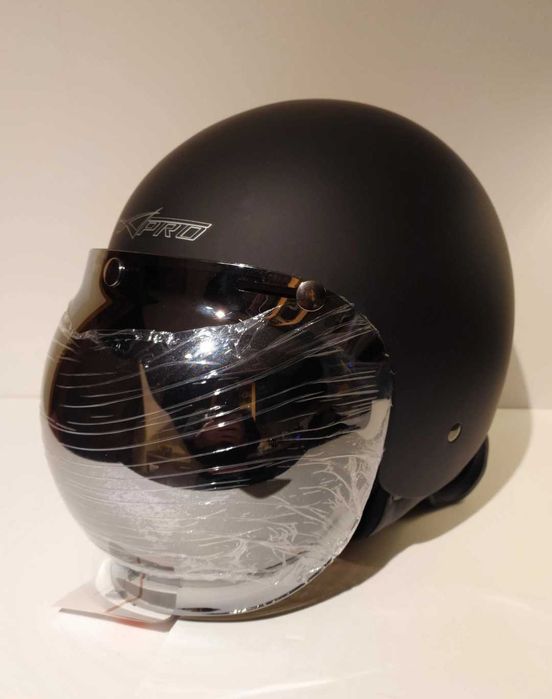 Viseira bolha para capacetes abertos clássico café-racer novo