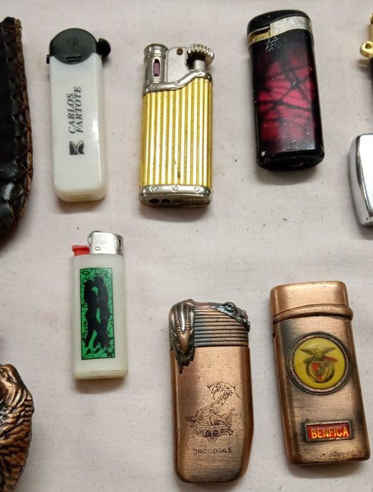 Isqueiros especiais, de coleção, lote por 10€