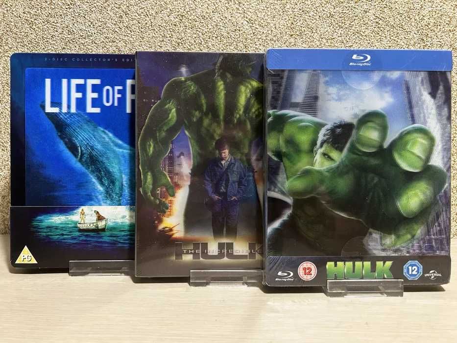 Steelbook Blu-ray Халк 1-2/ Доктор Стрэндж 1-2 /Люди Икс /Жизнь Пи
