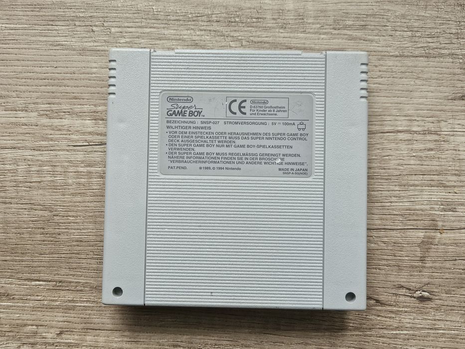 Adapter super nintendo snes game boy